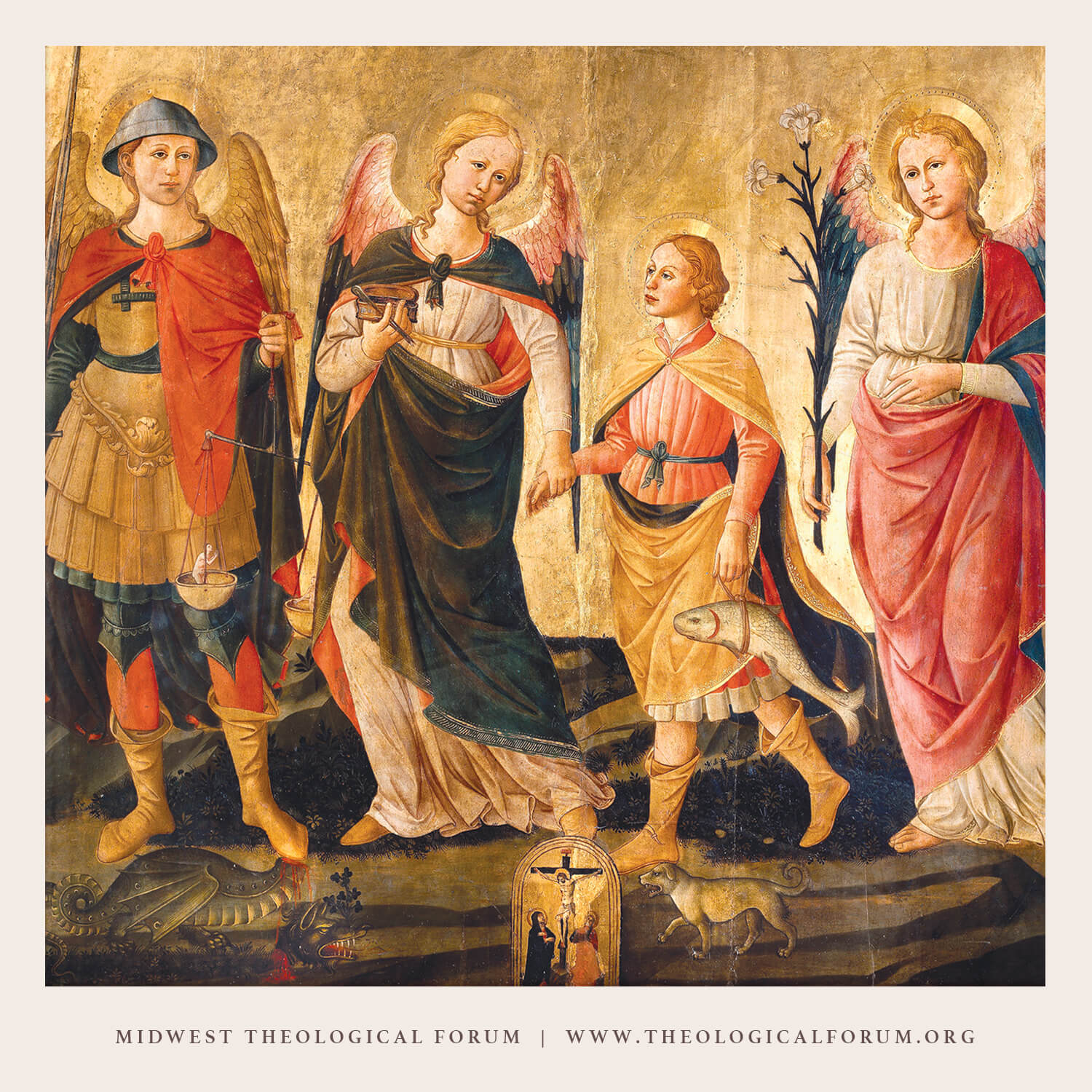 The Three Archangels and Tobias, Domenico di Michelino ~ from the ROMAN ...